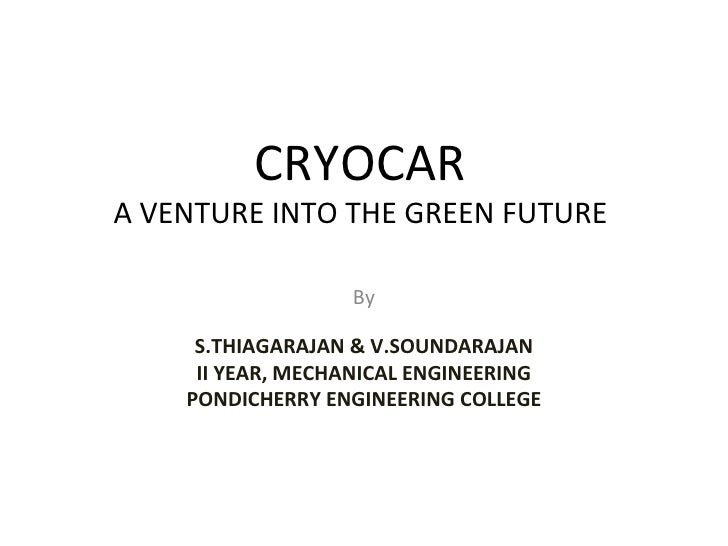 cryocar report