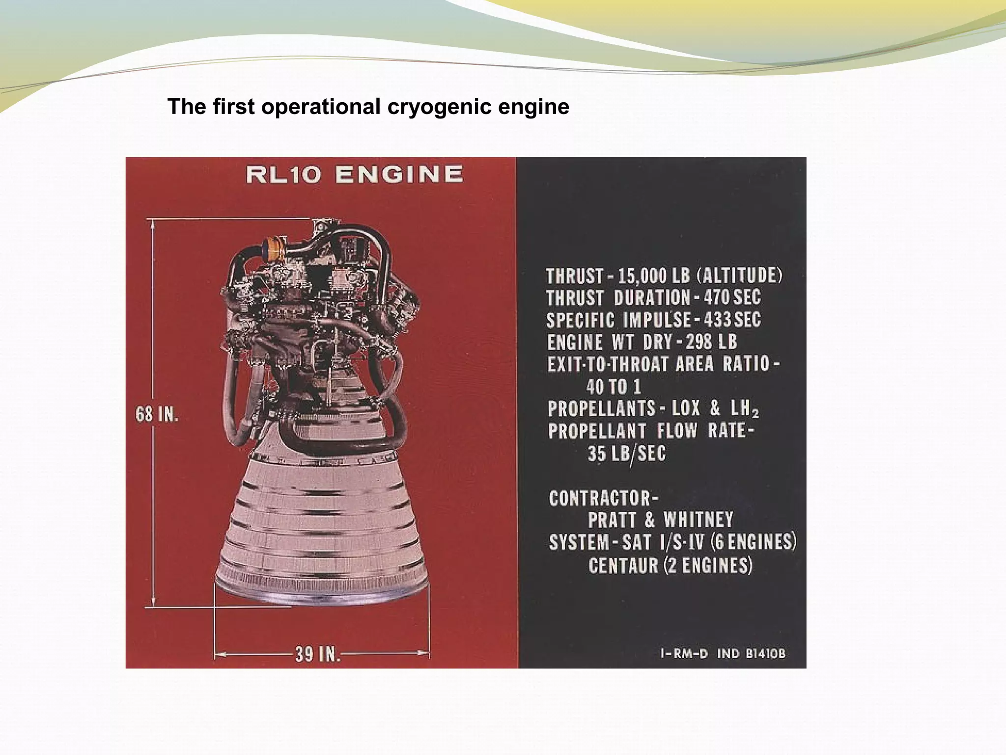 The first operational cryogenic engine
 