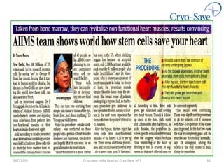 06/16/09 Cryo-save India (part of Cryo-Save NV) 