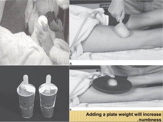 Adding a plate weight will increase
numbness.
 