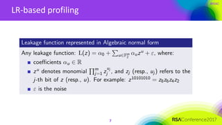 #RSAC
LR-based profiling
7
 