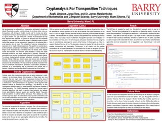 Cryptanalysis and Brute-Force Vulnerability of Transposition Ciphers | PPTX