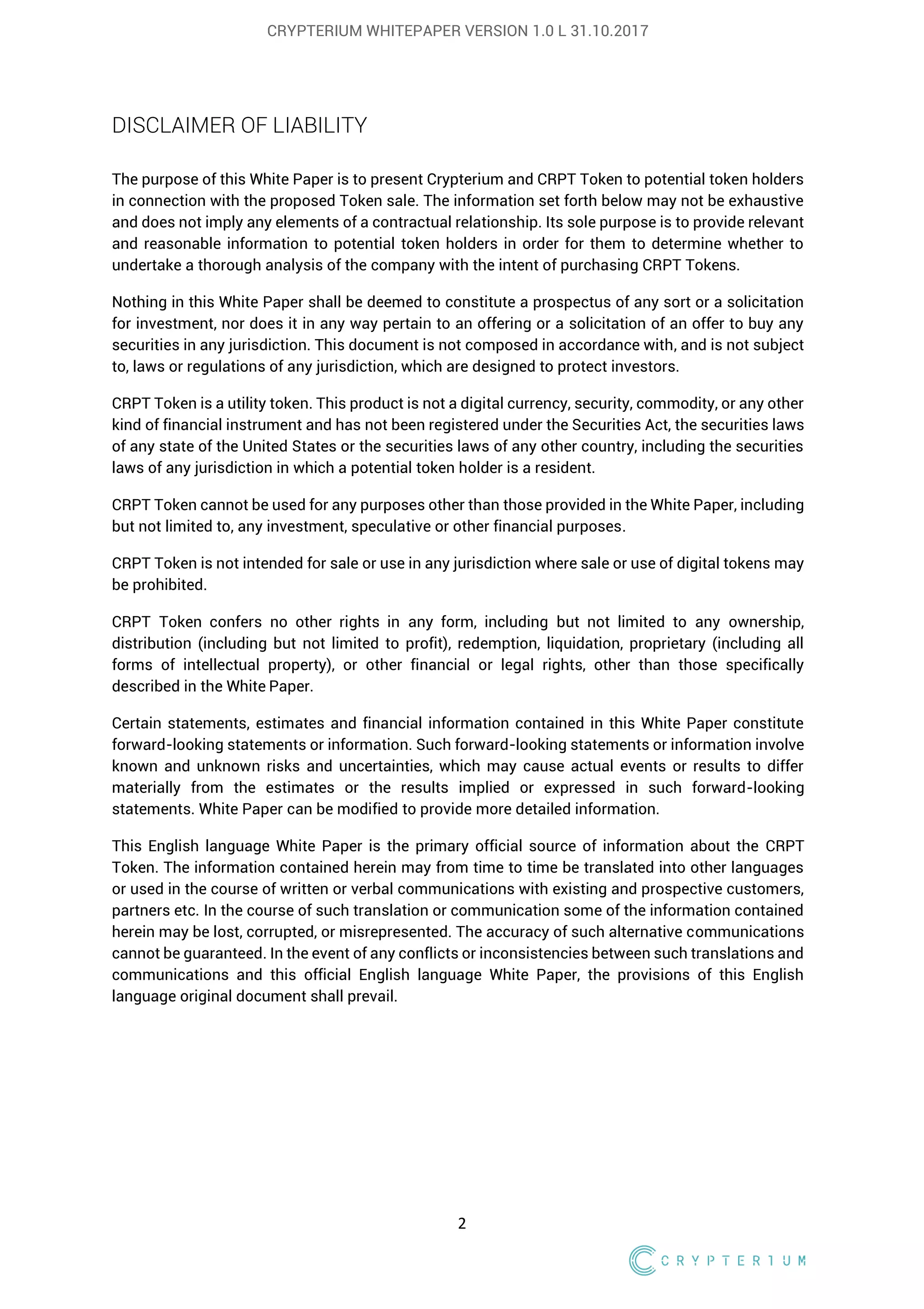 Crypterium Whitepaper | PDF