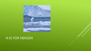 N IS FOR NINGEN 
 