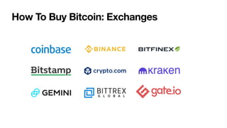 How To Buy Bitcoin: Exchanges
 