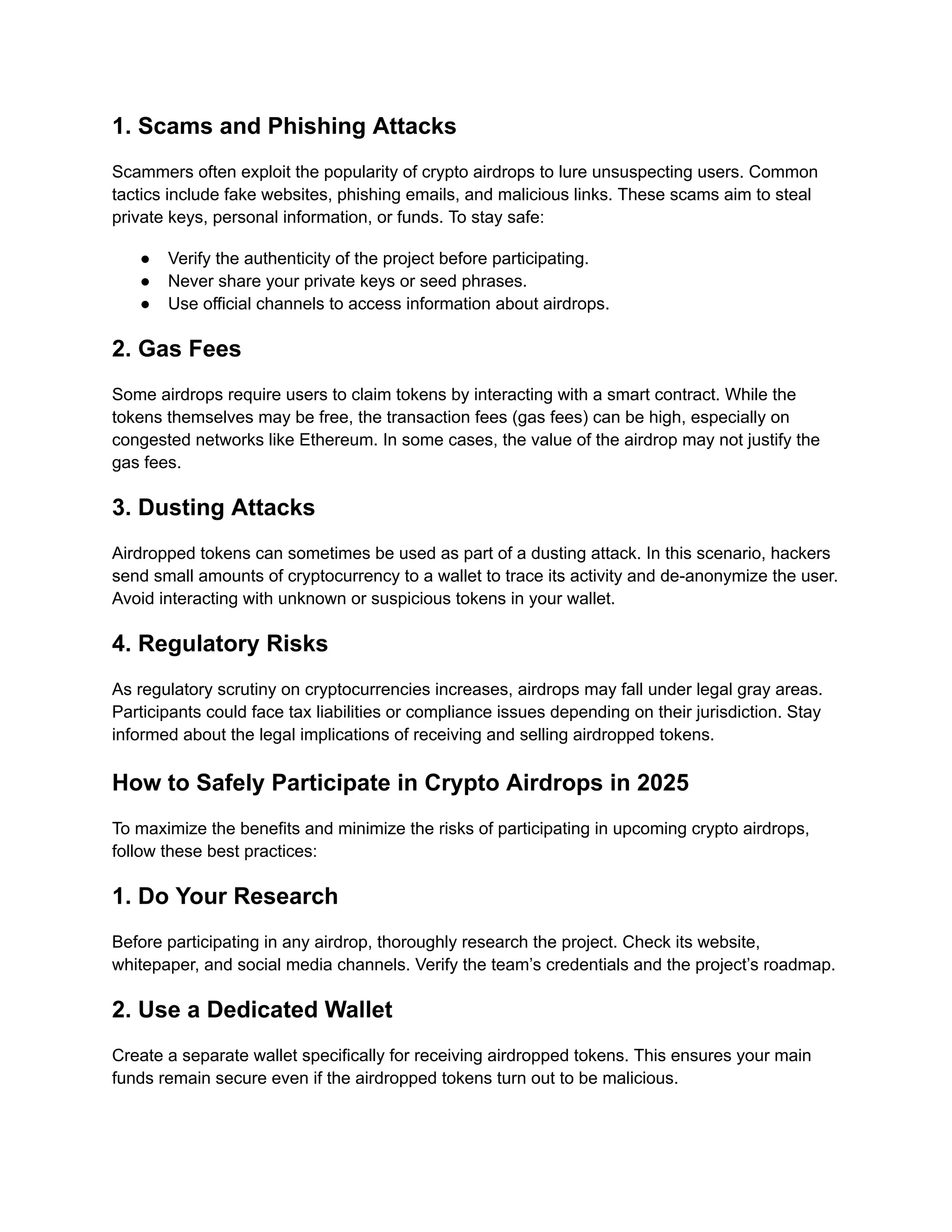 Are Crypto Airdrops Safe? What to Expect in 2025 | PDF
