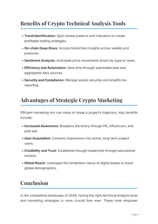 Top Crypto Technical Analysis Tools and Marketing Strategies for 2026 ...