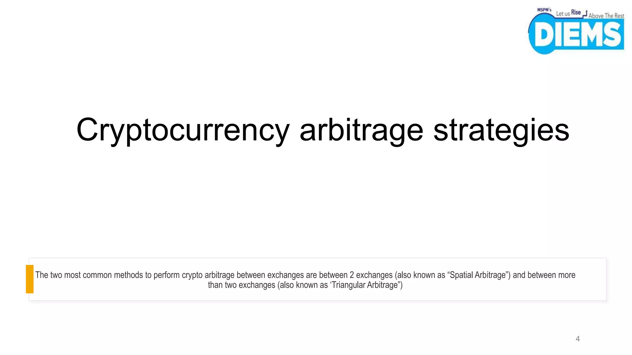 Crypto arbitrage | PPTX