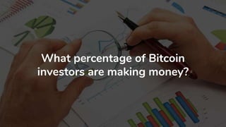 What percentage of Bitcoin
investors are making money?
 
