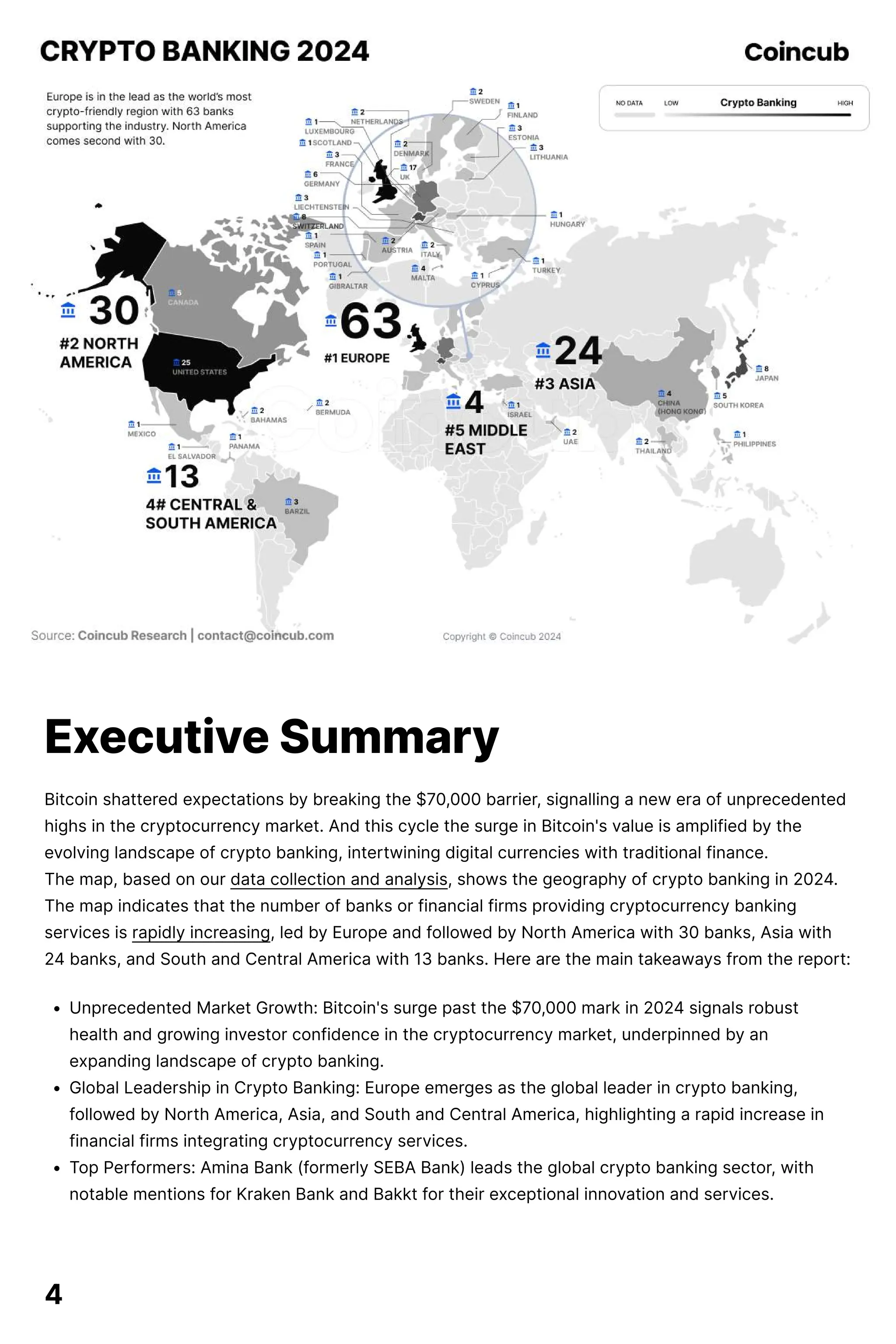 Crypto Banking Report 2024 | Executive Summary | PDF