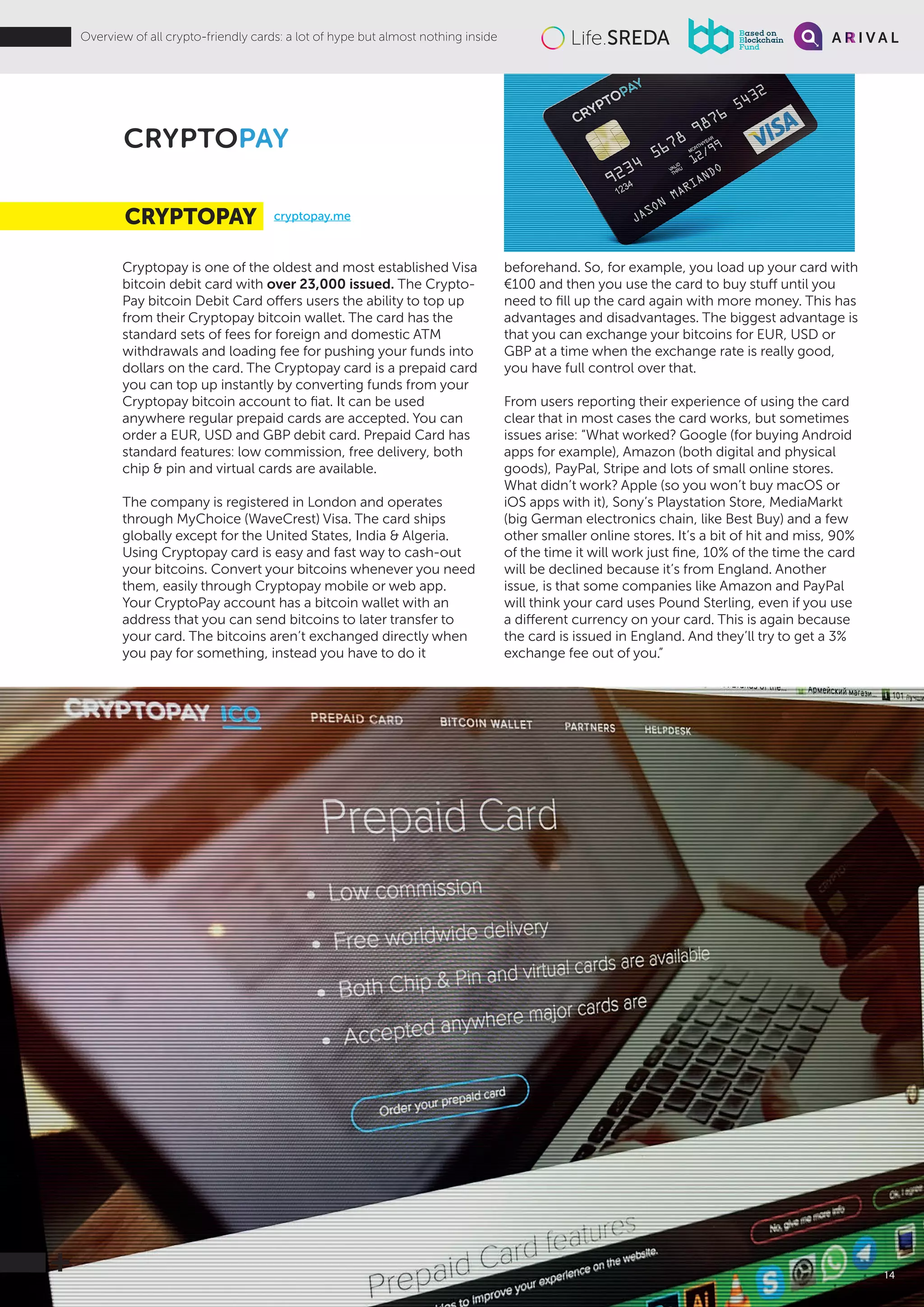 All 25 Crypto-Friendly Bank Cards | PDF