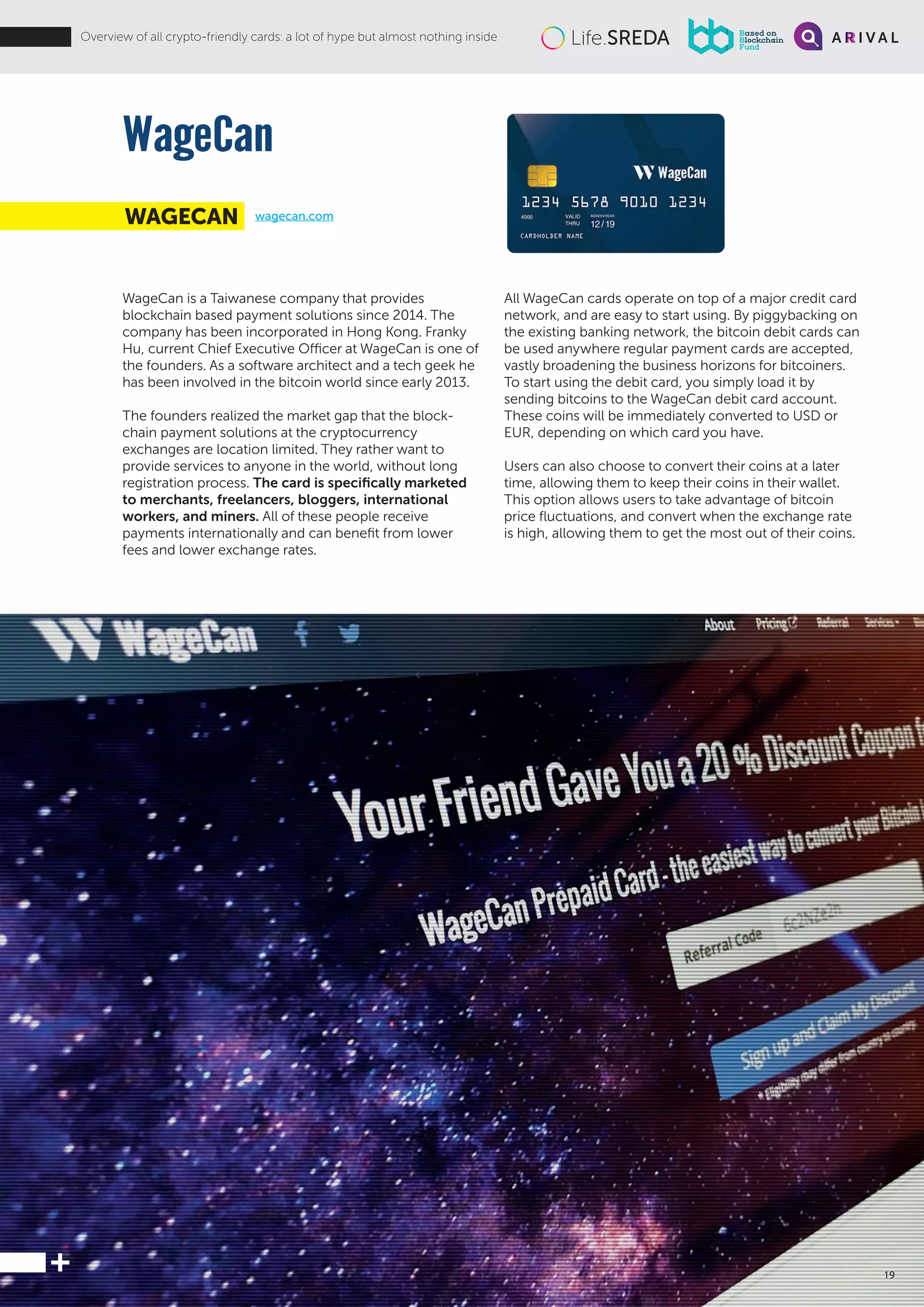 All 25 Crypto-Friendly Bank Cards | PDF