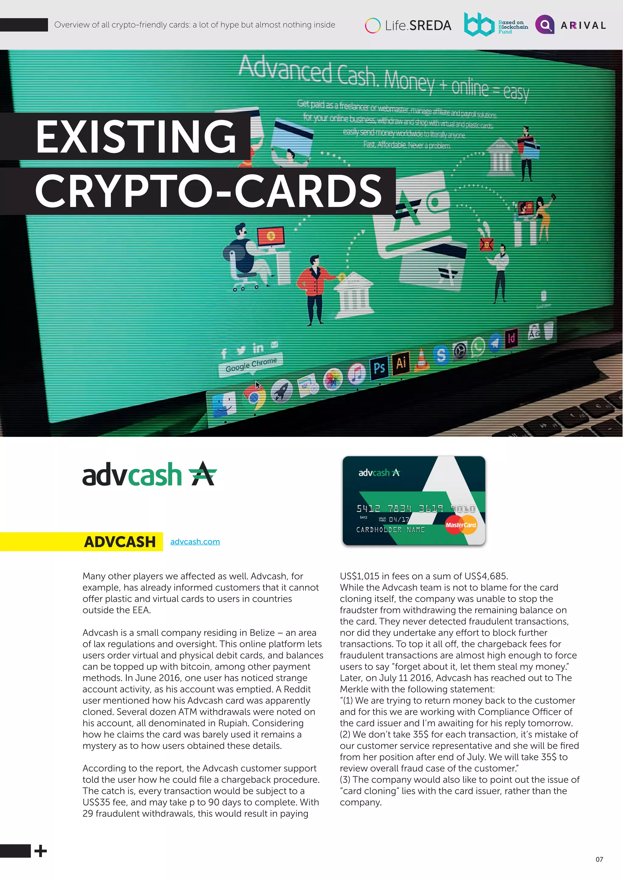 All 25 Crypto-Friendly Bank Cards | PDF