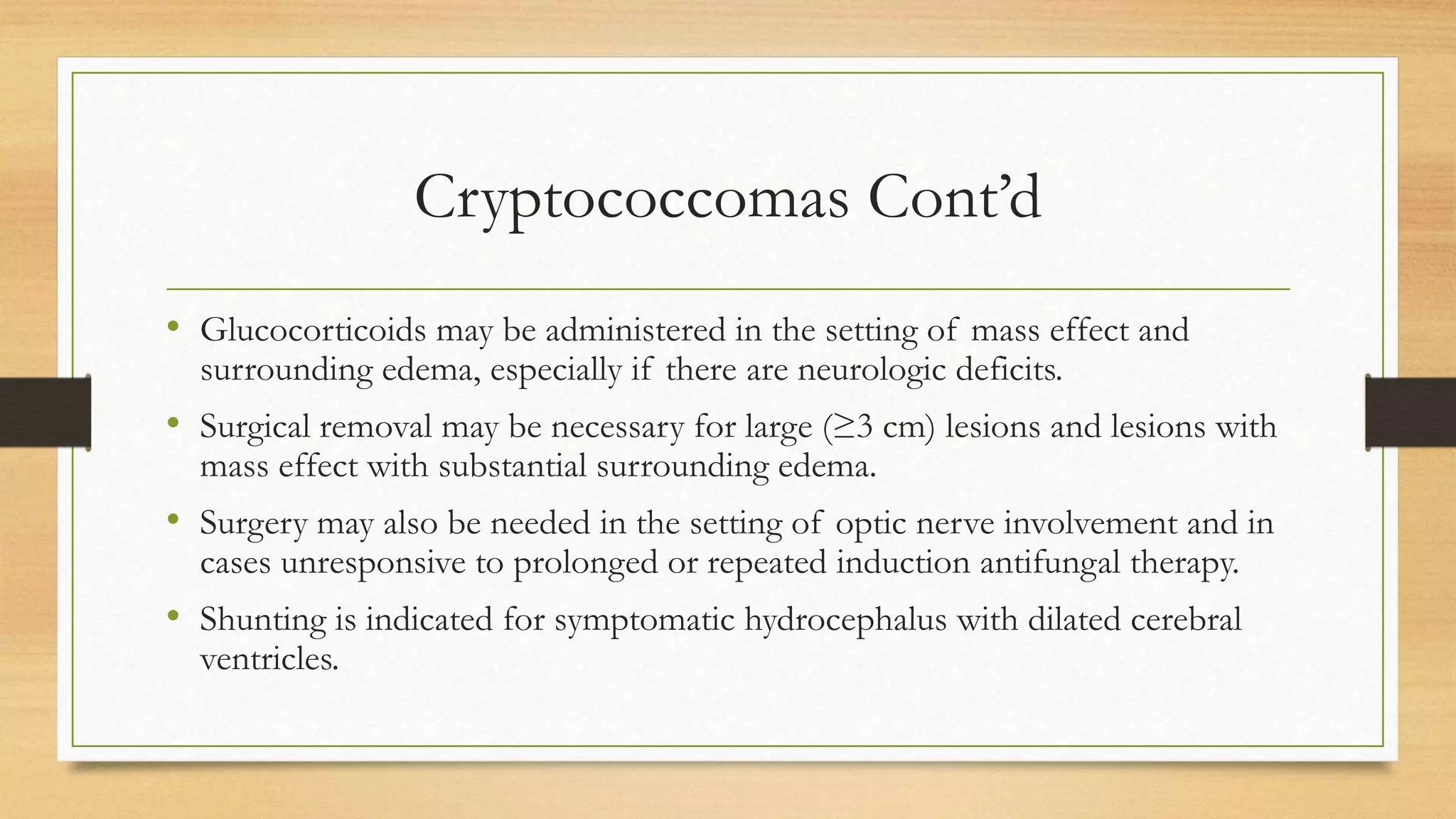 Cryptococcosis | PPTX