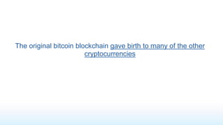 Example of forks used to ‘create’ new cryptocurrencies…
 