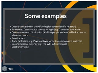 Cryptocurrencies as development enablers1