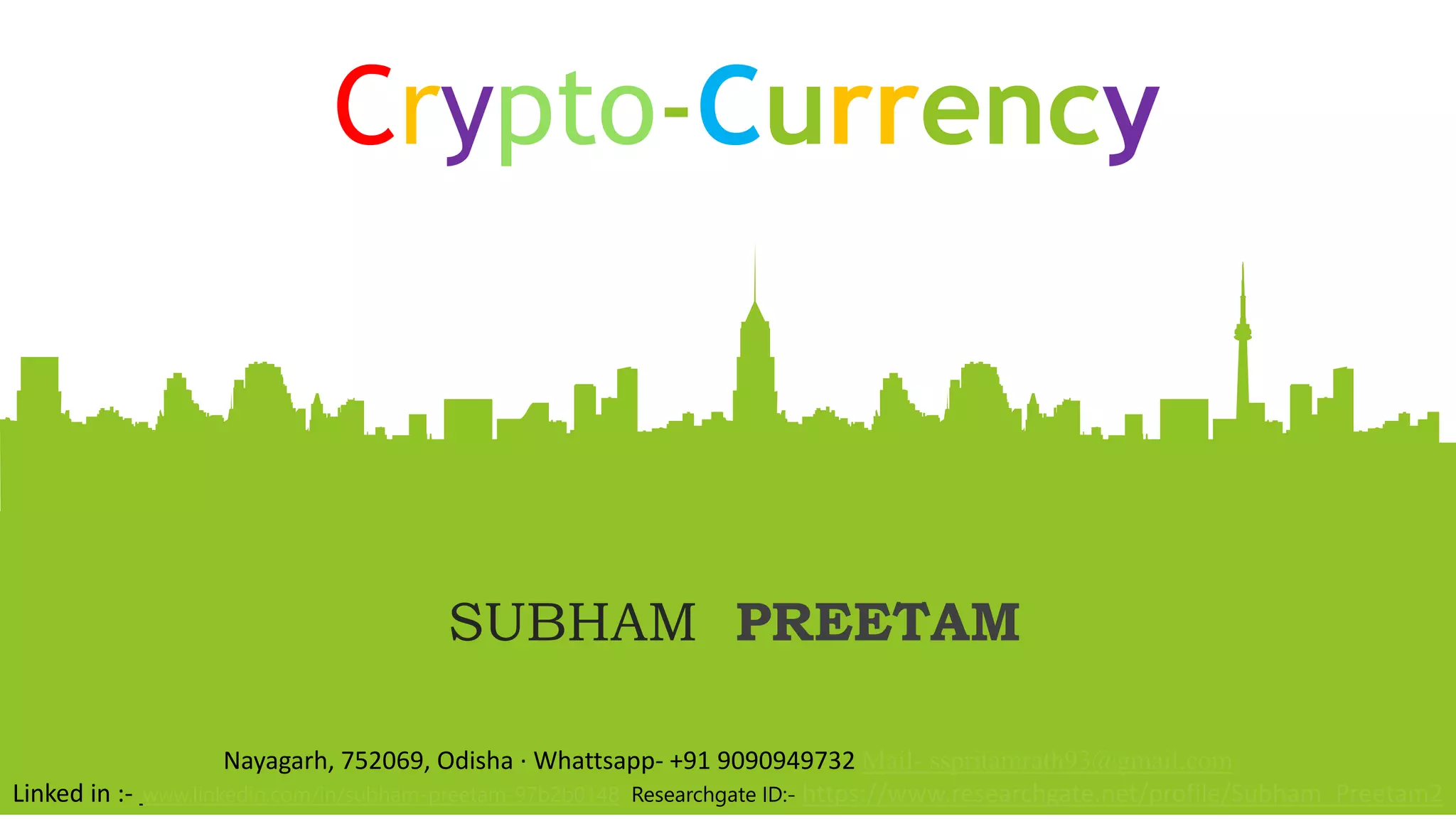 Cryptocurrency A brief History | PPTX