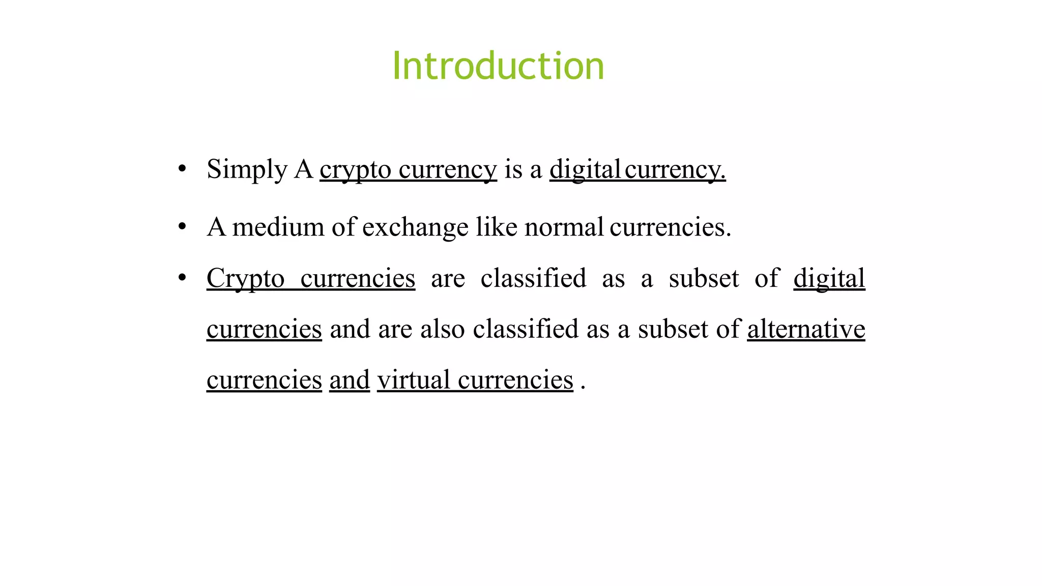 Cryptocurrency A brief History | PPTX