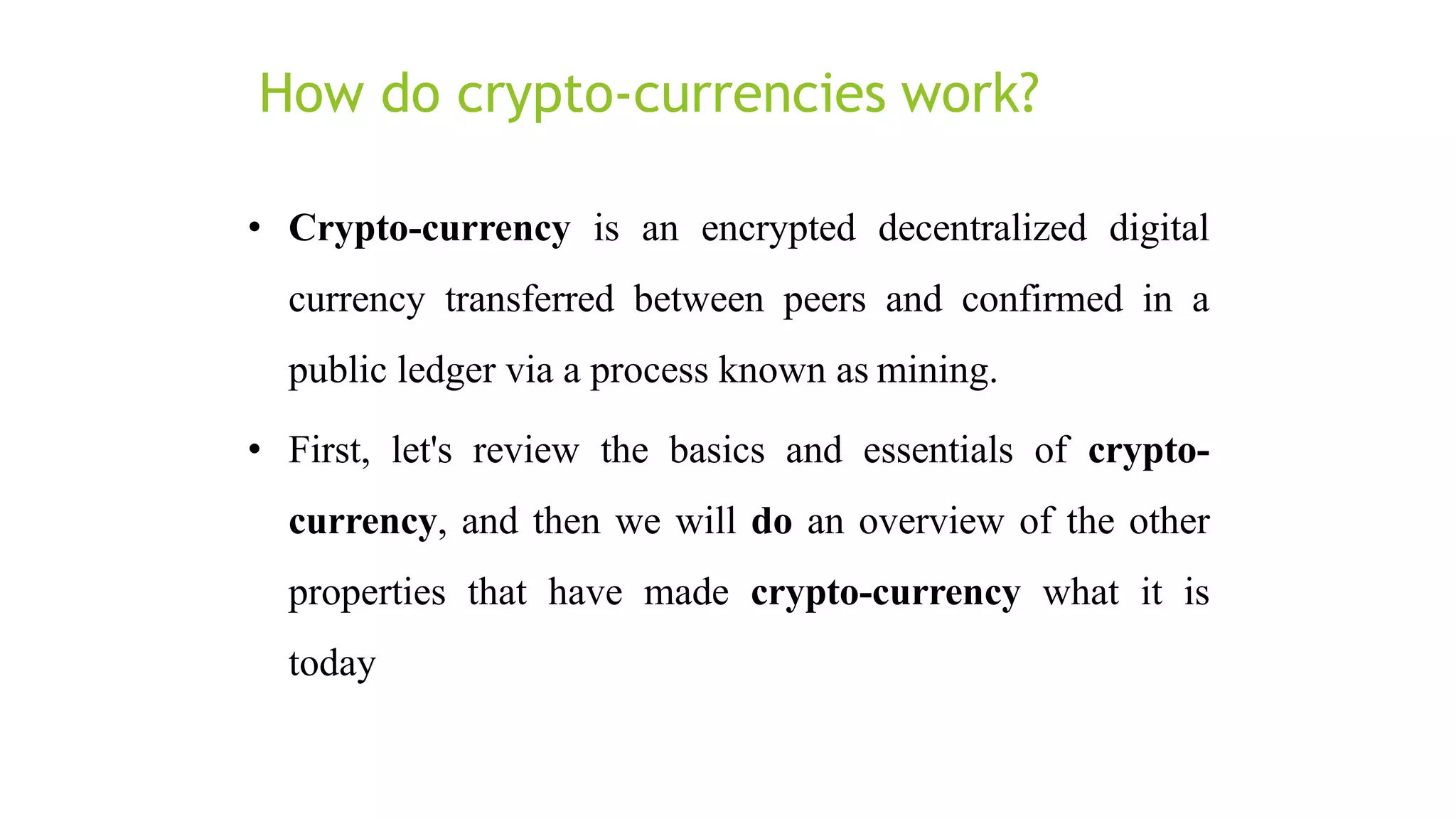 Cryptocurrency A brief History | PPTX