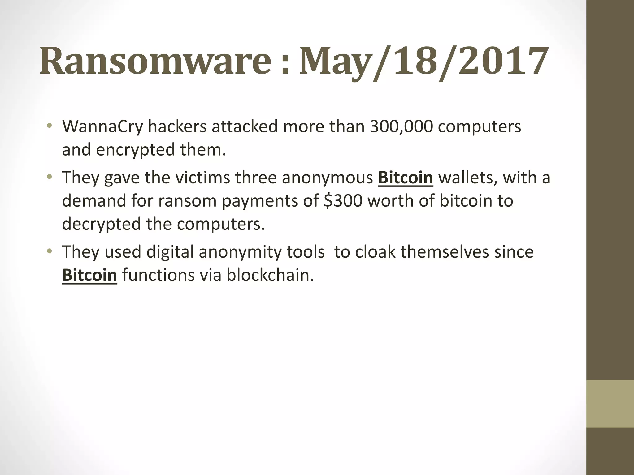 Cybercriminals focus on Cryptocurrency | PPTX