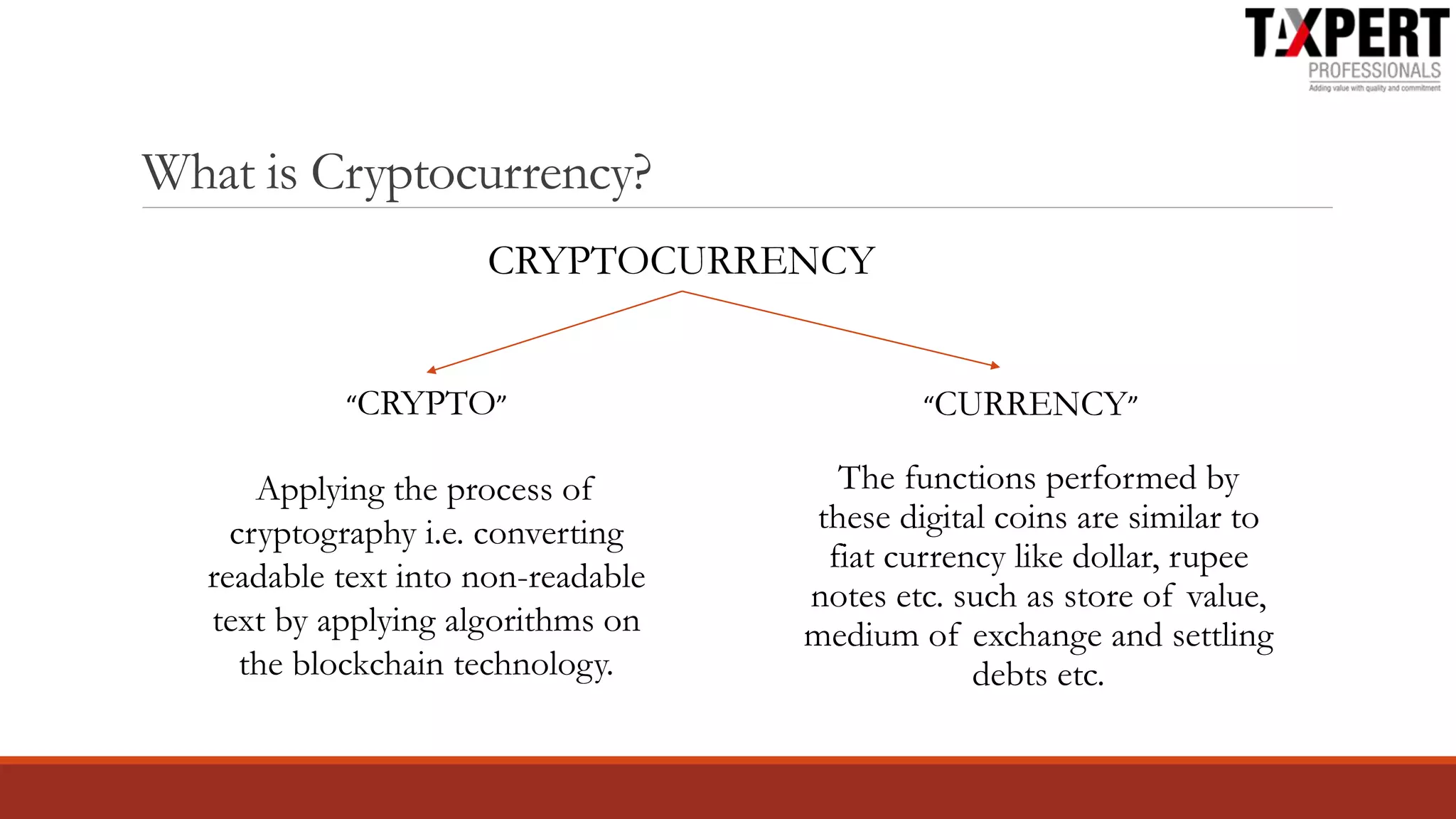 Cryptocurrency and taxation | PPTX