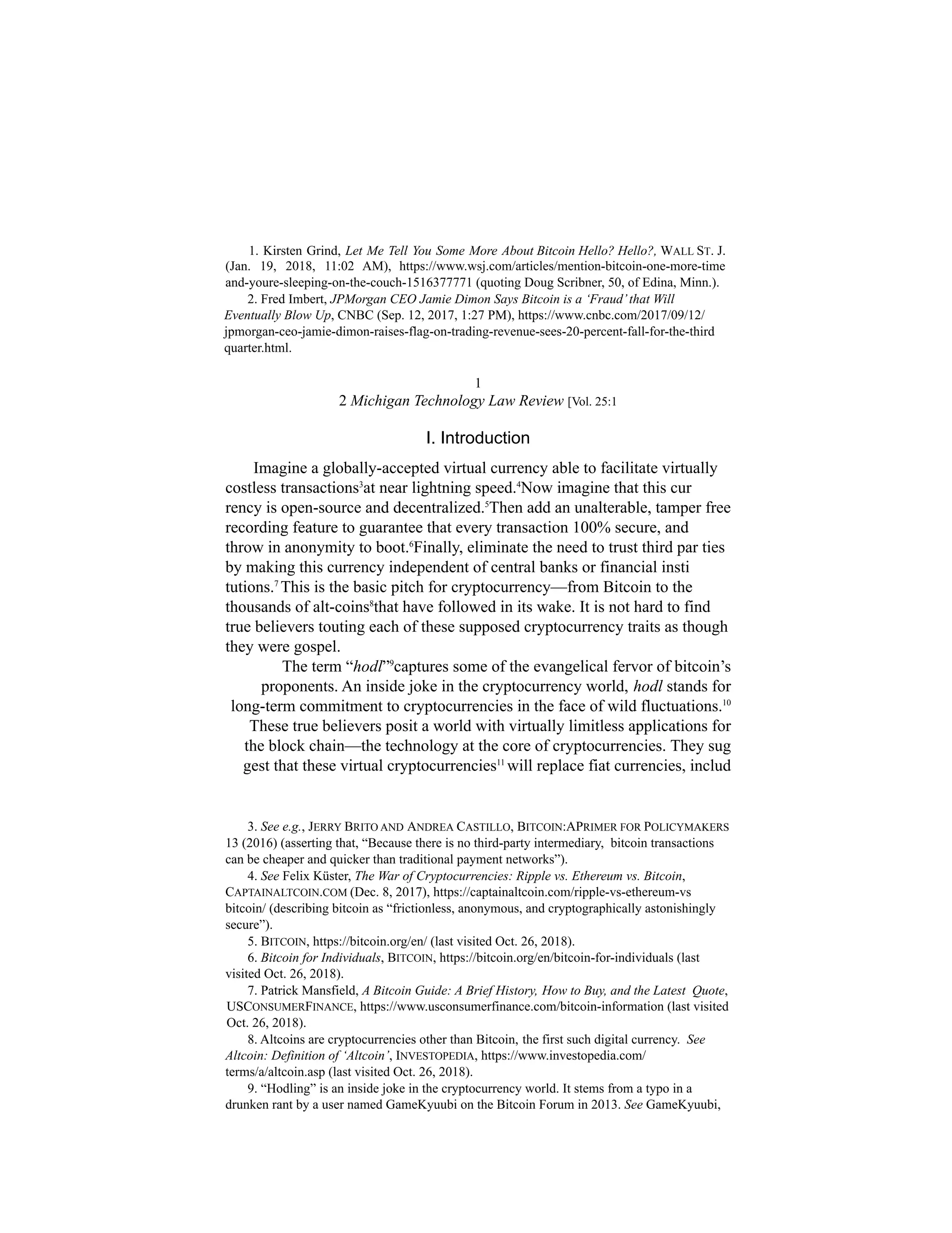 Cryptocurrency and the myth of the trustless transaction | PDF