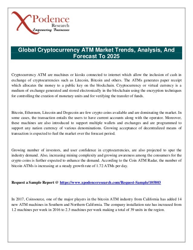 Cryptocurrency Industry Analysis,Cryptocurrency Market Global Share 2018 with Growing CAGR of 31.25% by 2023