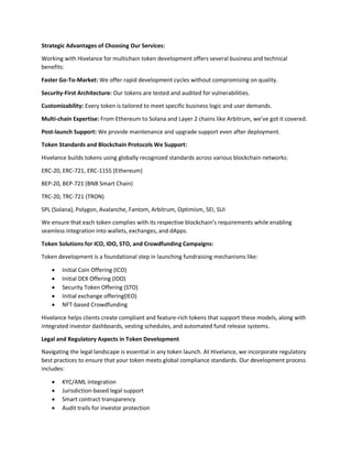 Crypto Token Development: Launch on Ethereum, Solana, Polygon & More | PDF