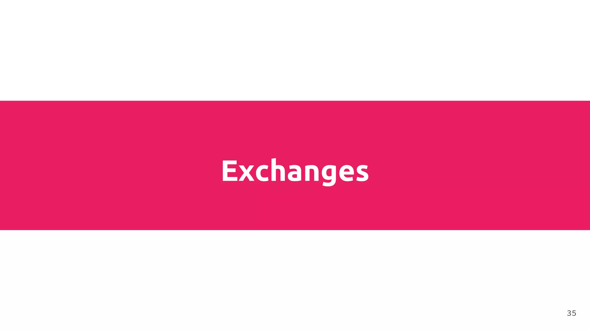 Exchanges
35
 