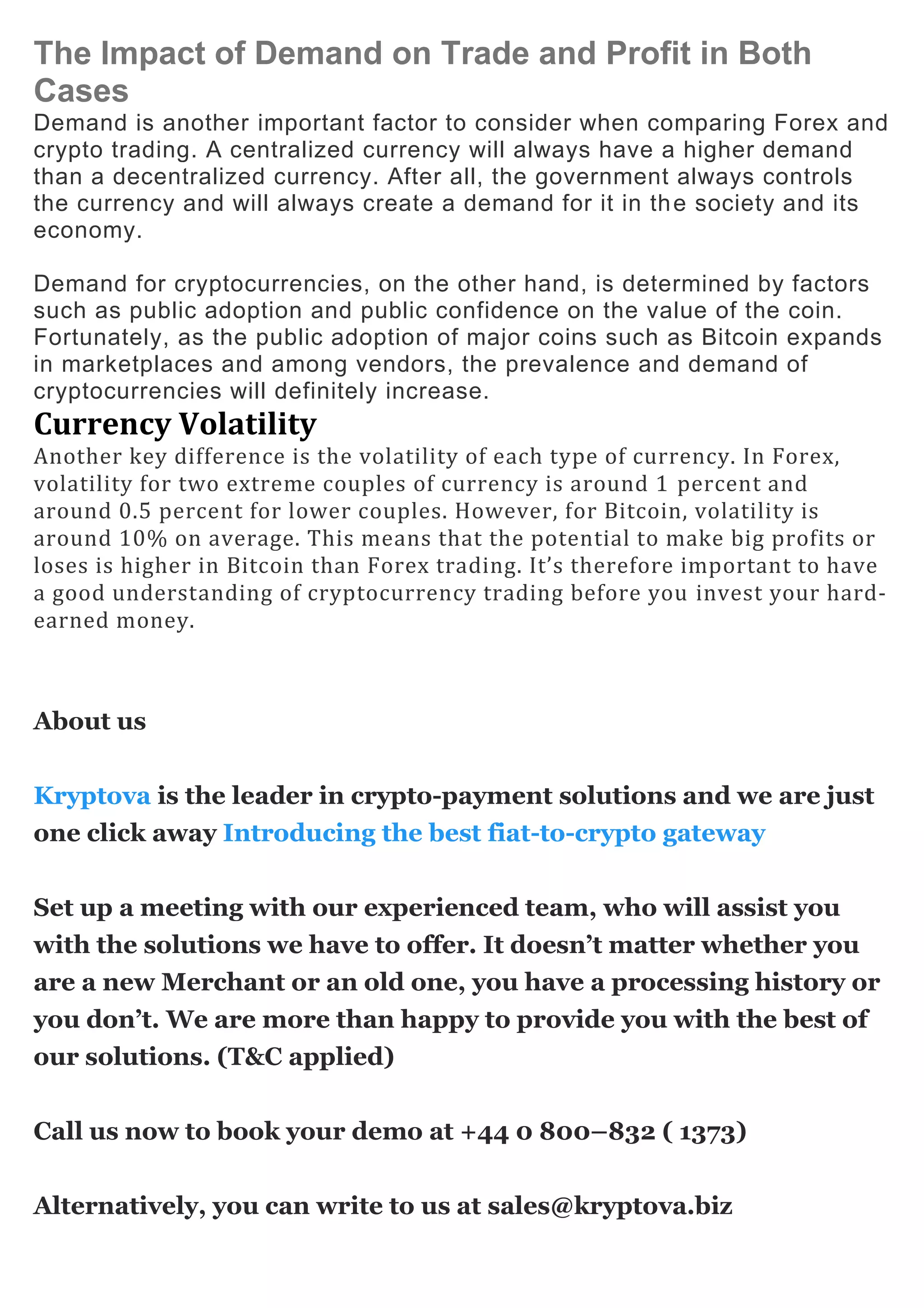 Cryptocurrency versus forex | PDF