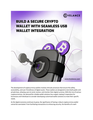 Step By Step Guide To Build Your Cryptocurrency Wallet Solution | PDF