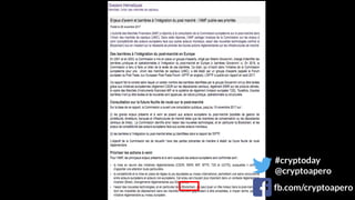 #cryptoday
@cryptoapero
fb.com/cryptoapero
 