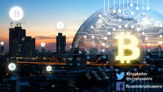 #cryptoday
@cryptoapero
fb.com/cryptoapero
 