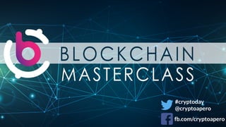 Décentralisé
#cryptoday
@cryptoapero
fb.com/cryptoapero
 