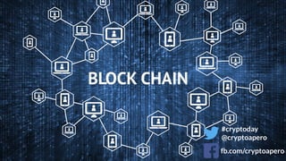 #cryptoday
@cryptoapero
fb.com/cryptoapero
 