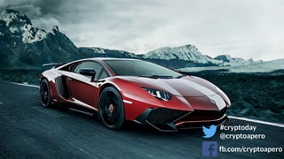 #cryptoday
@cryptoapero
fb.com/cryptoapero
 