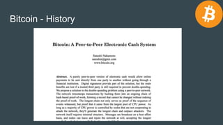 Bitcoin - History
 