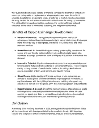 Crypto Exchange Development Trends to Watch in 2025.pdf