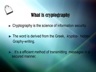 Cryptography | PPT