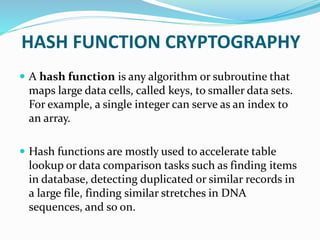 Cryptography | PPTX