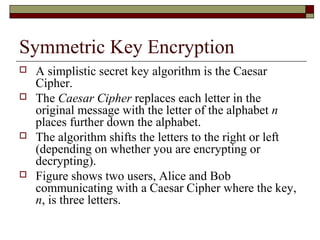 Cryptography | PPT | Information and Network Security | Computing