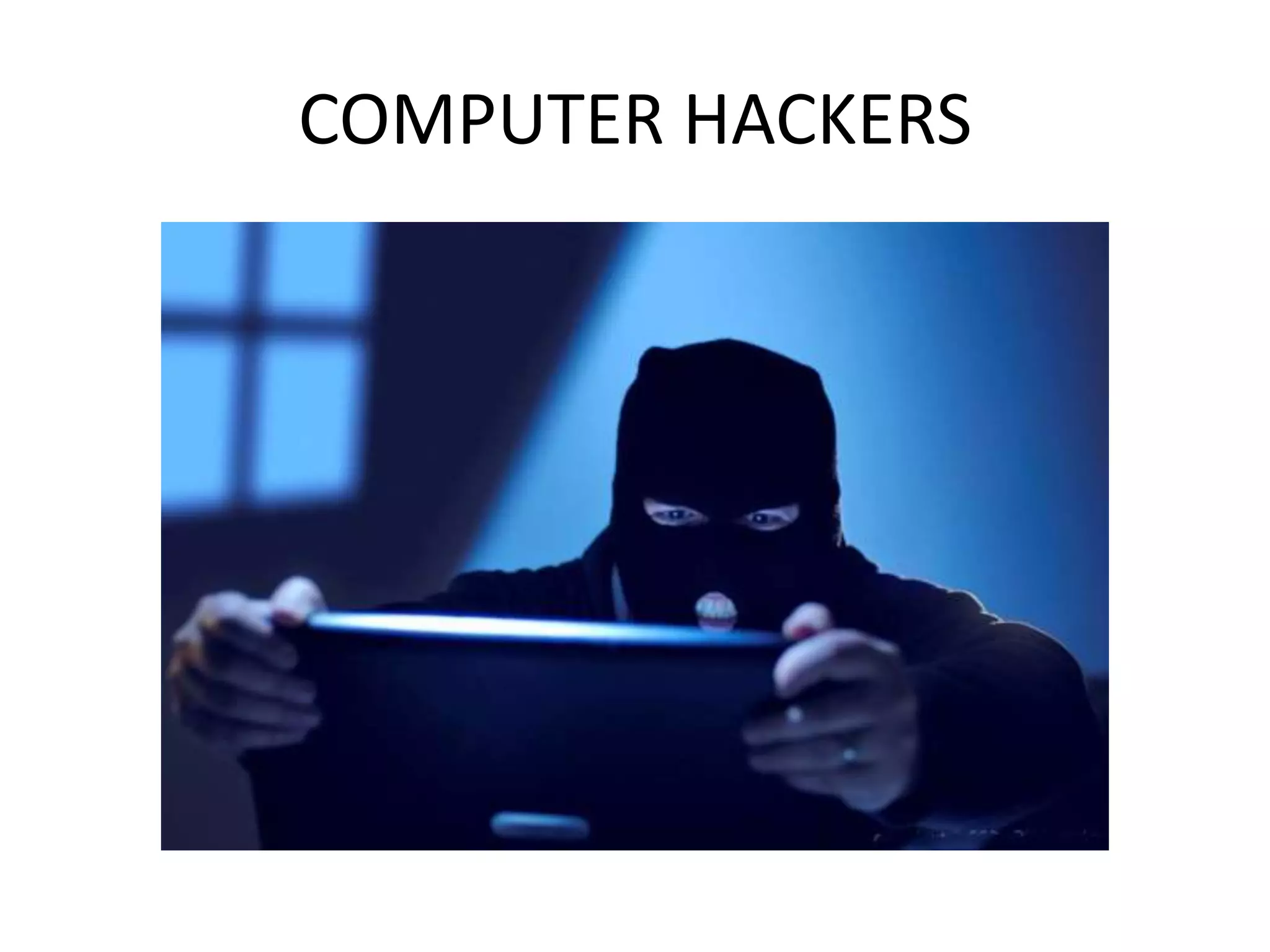 COMPUTER HACKERS
 