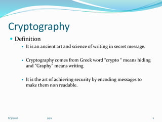 Cryptography | PPT