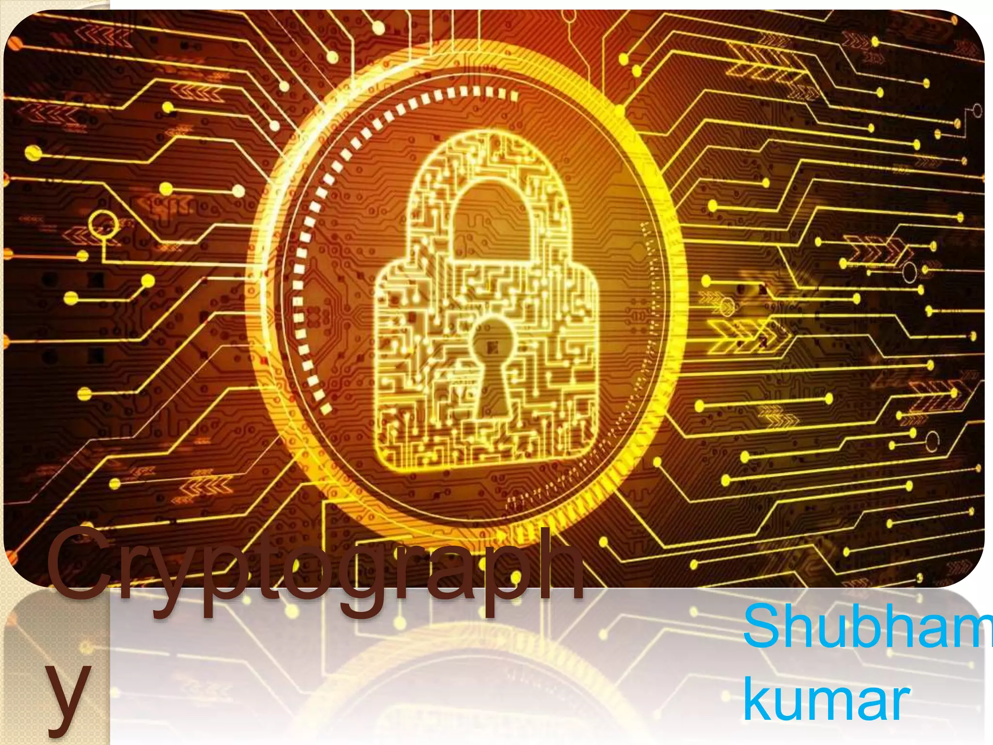 Cryptograph
y
Shubham
kumar