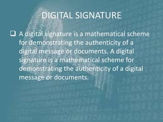Cryptography and network security | PPTX