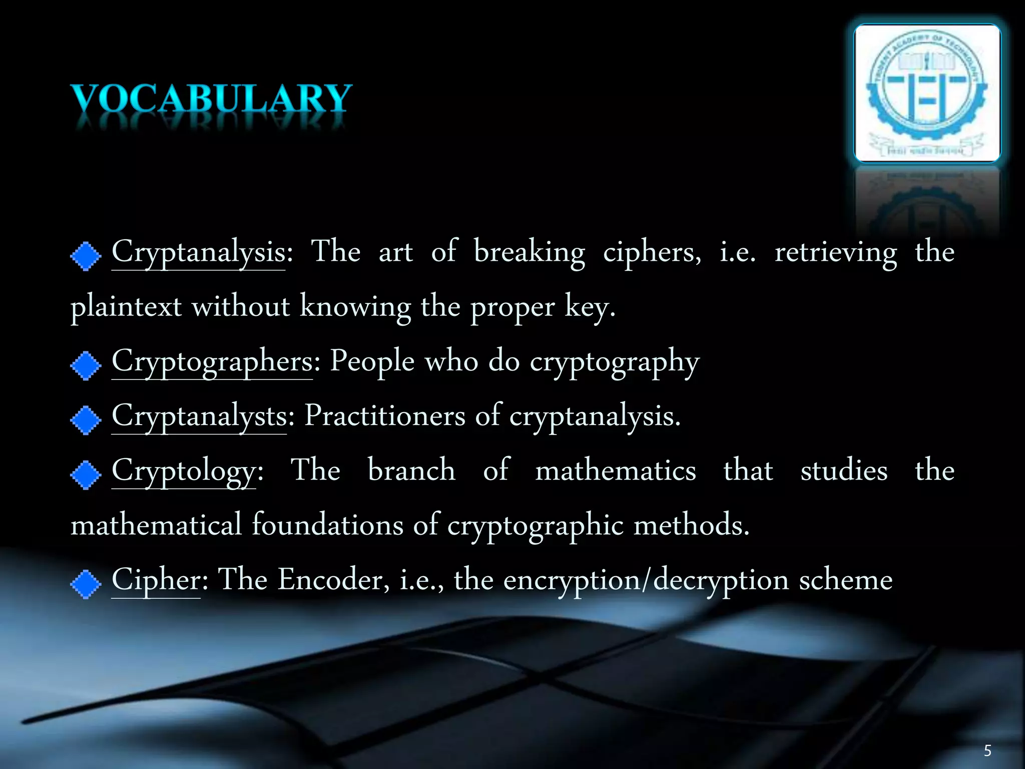 Cryptography | PPT