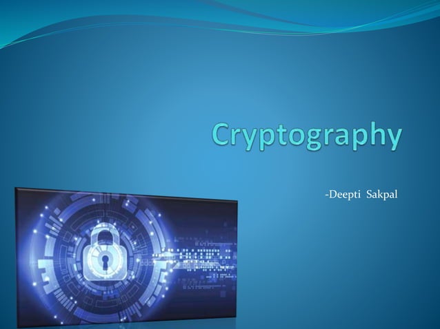 Cryptography | PPT