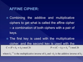 Multiplicative Cipher Example Cryptography.ppt