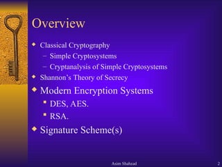 Comprehensive Overview of Modern Cryptography and Encryption Systems | PPT