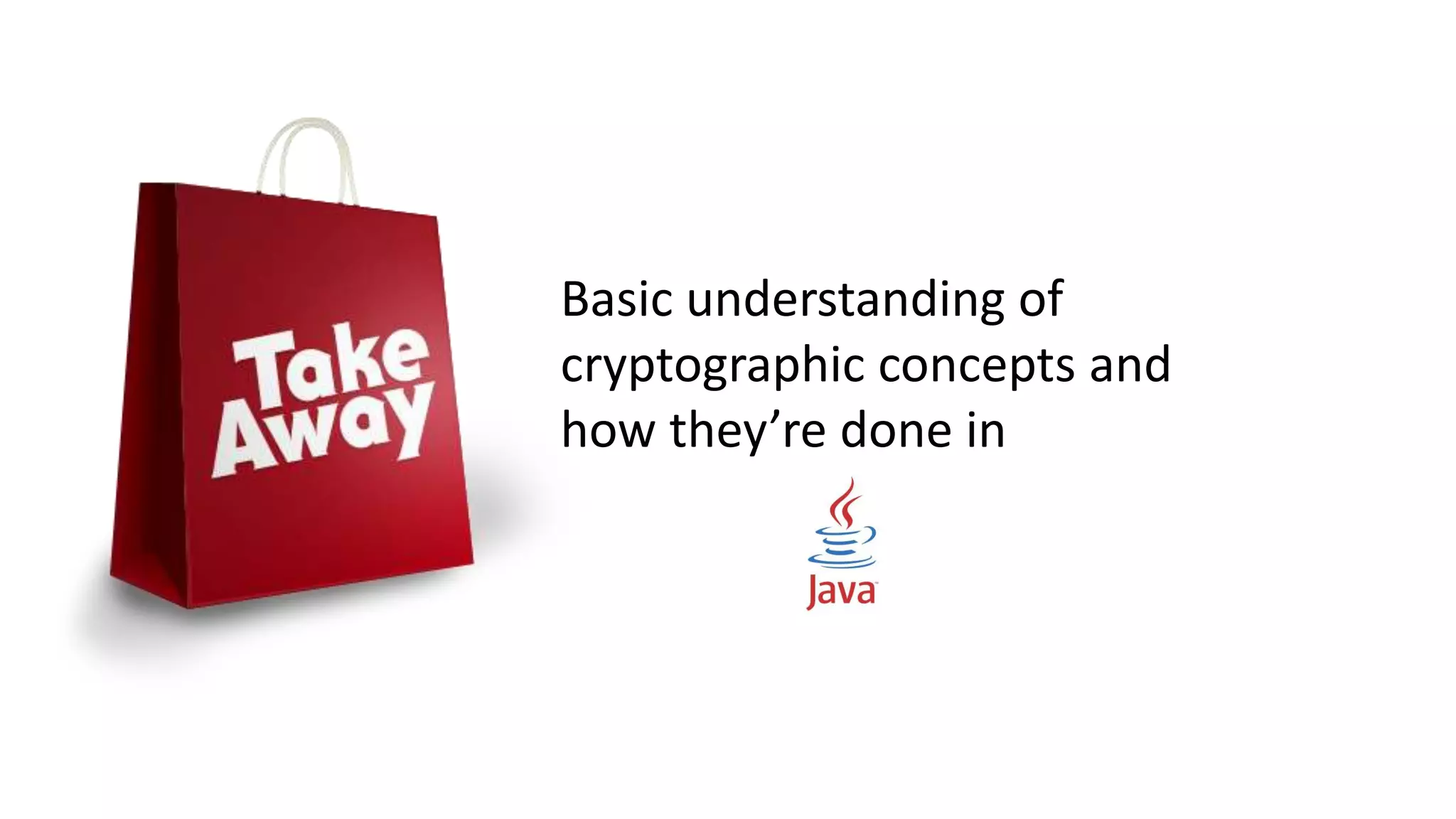 Cryptography 101 for Java developers | PPTX